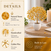 Yellow Aventurine Crystal Pot Tree