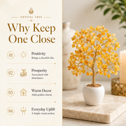 Yellow Aventurine Crystal Pot Tree