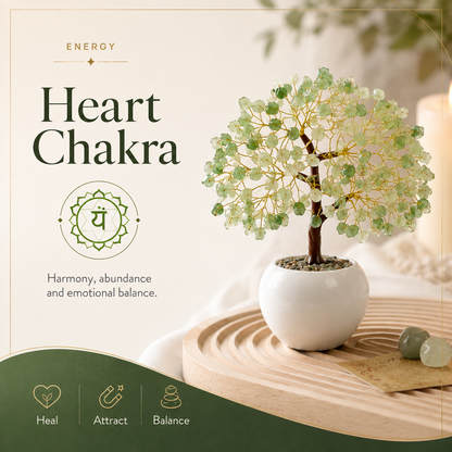 Green Jade Crystal Pot Tree
