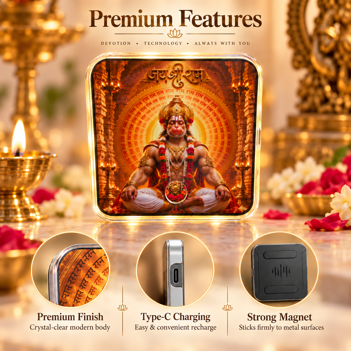 Hanuman Ji Fridge Music Magnet