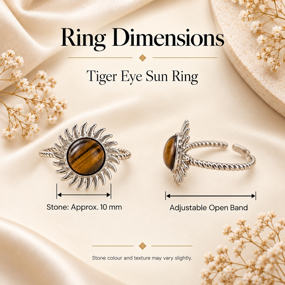Tiger Eye Sun Ring