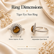 Tiger Eye Sun Ring
