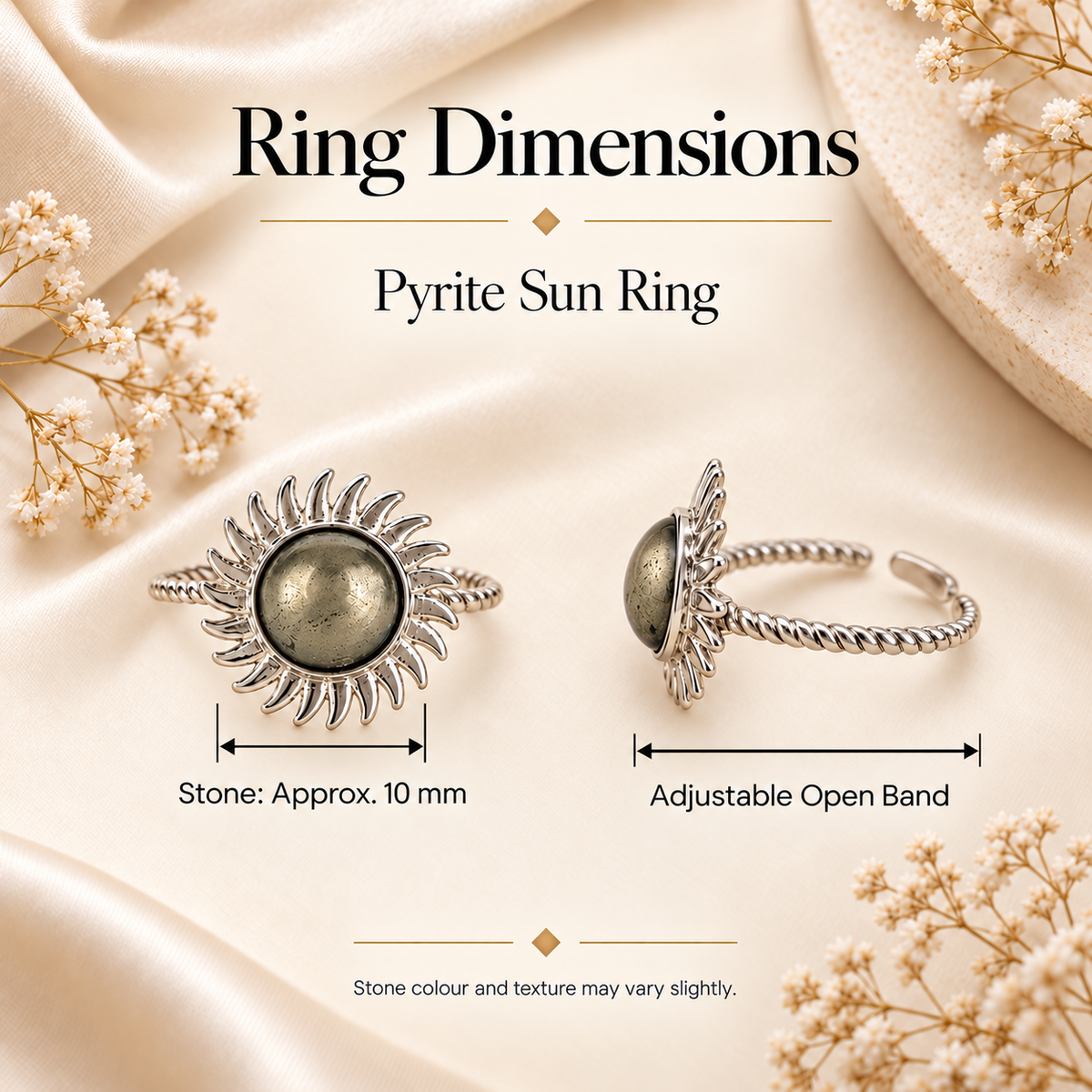 Pyrite Sun Ring