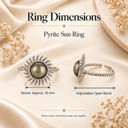 Pyrite Sun Ring