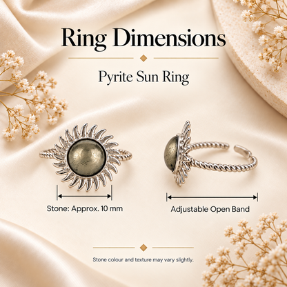 Pyrite Sun Ring