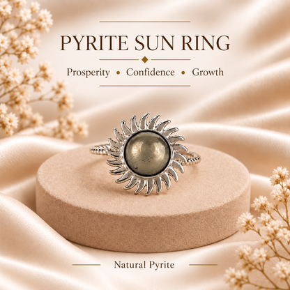 Pyrite Sun Ring