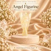 Citrine Angel Figurine for Harmony, Communication, and Emotional Balance