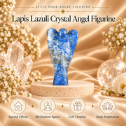 Lapis Lazuli Angel Figurine for Wisdom, Protection, and Spiritual Growth