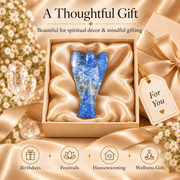 Lapis Lazuli Angel Figurine for Wisdom, Protection, and Spiritual Growth