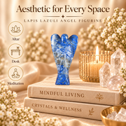 Lapis Lazuli Angel Figurine for Wisdom, Protection, and Spiritual Growth
