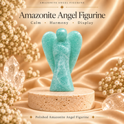 Amazonite Angel Figurine for Harmony, Communication, and Emotional Balance