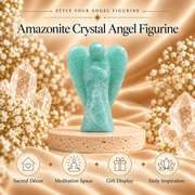 Amazonite Angel Figurine for Harmony, Communication, and Emotional Balance