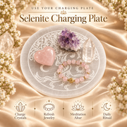 Selenite Charging Plate – Tree of Life Design