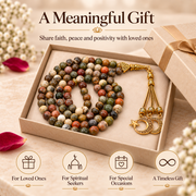 Natural Gemstone Crystal Tasbeeh