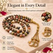Natural Gemstone Crystal Tasbeeh