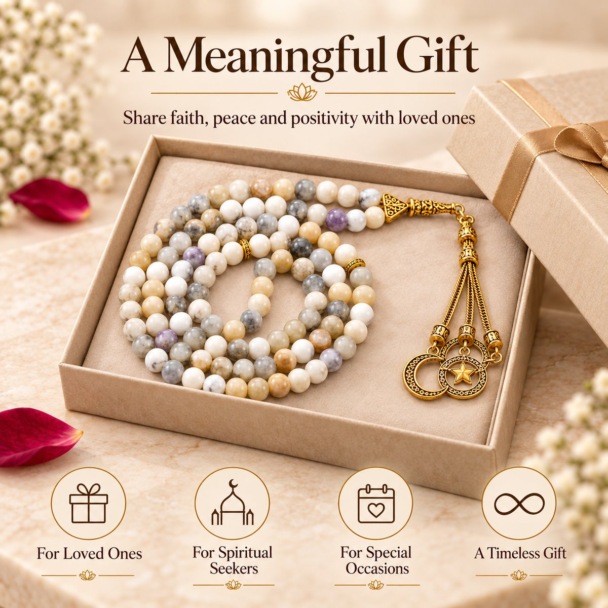 Gemstone Crystal Tasbeeh