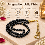 Black Gemstone Crystal Tasbeeh
