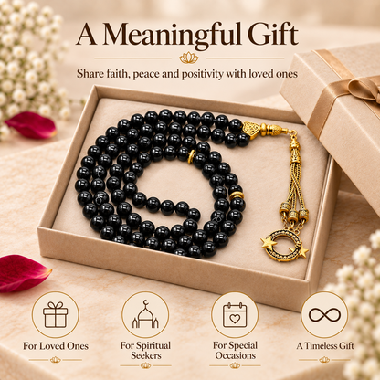 Black Gemstone Crystal Tasbeeh