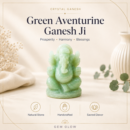 Green Aventurine Ganesh Ji