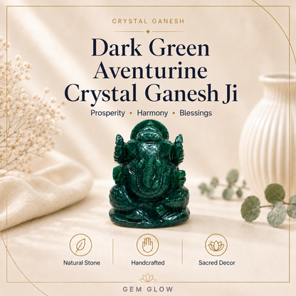 Dark Green Aventurine Ganesh Ji