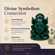 Dark Green Aventurine Ganesh Ji