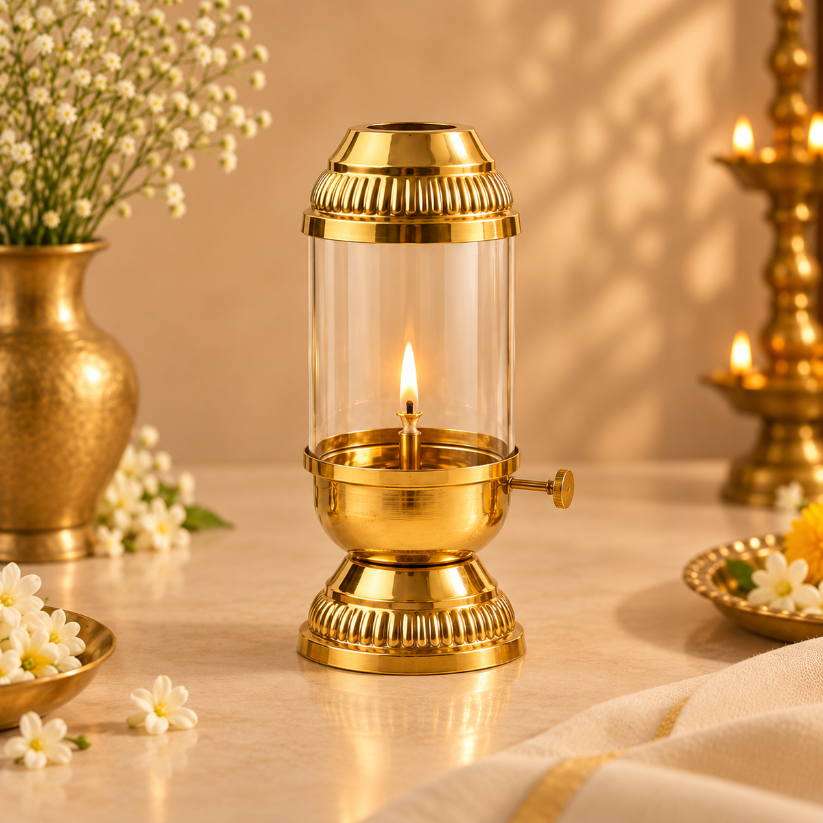 Brass Navratri Akhand Jyoti