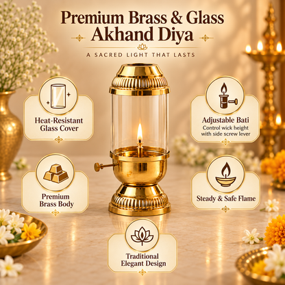 Brass Navratri Akhand Jyoti