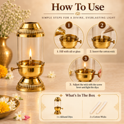 Brass Navratri Akhand Jyoti