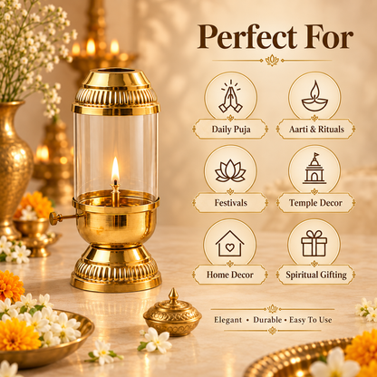 Brass Navratri Akhand Jyoti