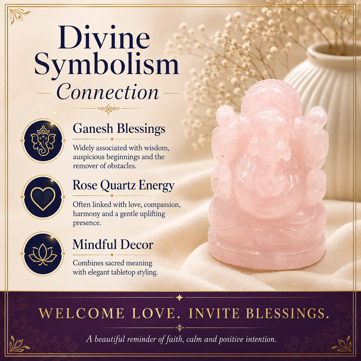 Rose Quatz Ganesh Ji