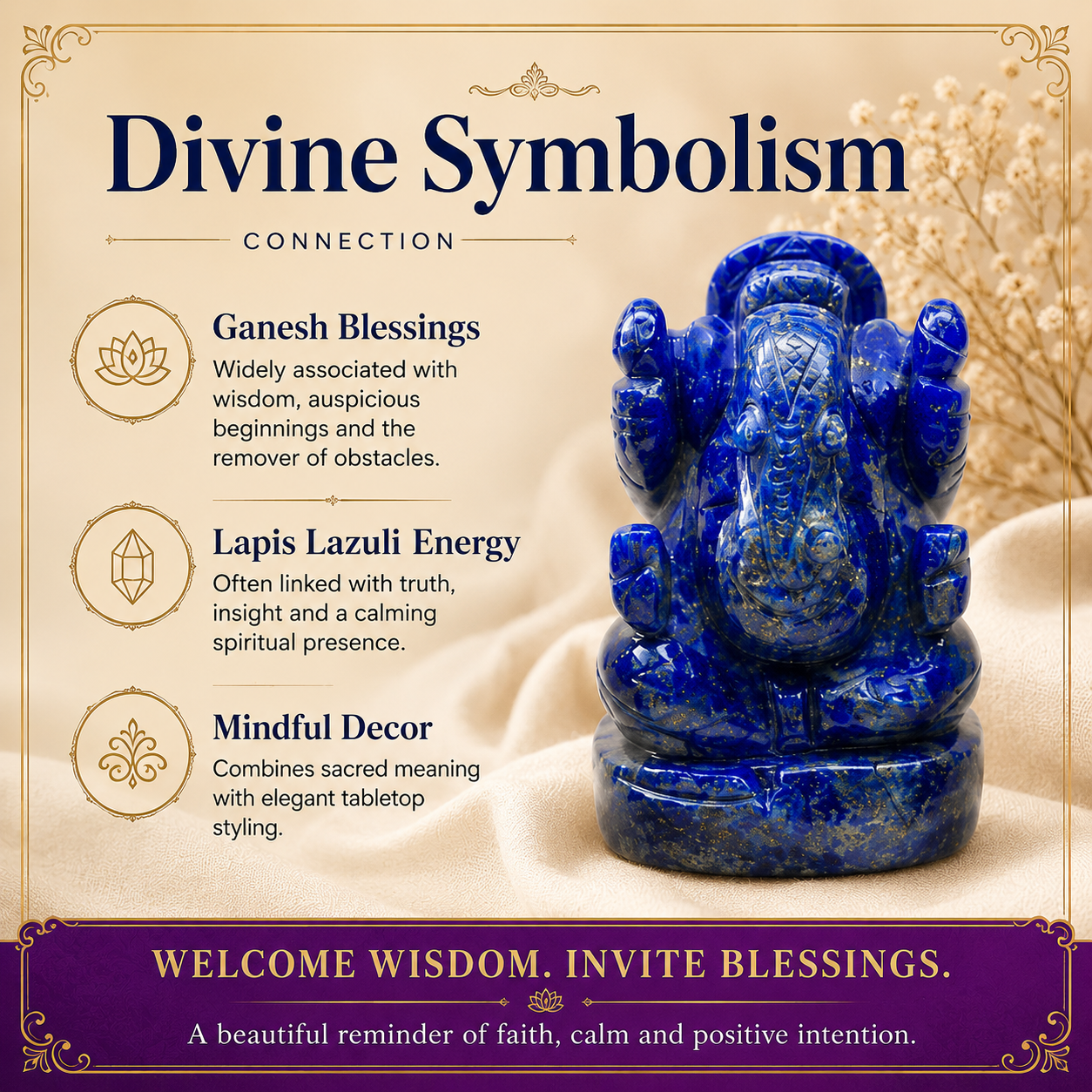 Lapis Lazuli Ganesh ji