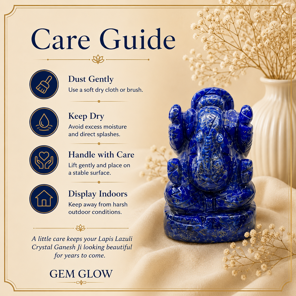 Lapis Lazuli Ganesh ji