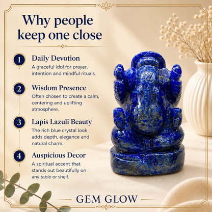 Lapis Lazuli Ganesh ji