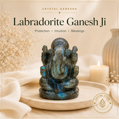 Labradorite Crystal Ganesh Ji