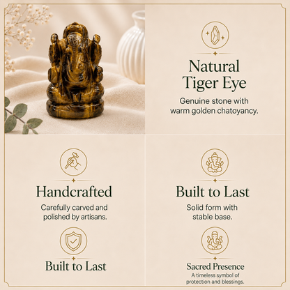 Tiger Eye Ganesh Ji