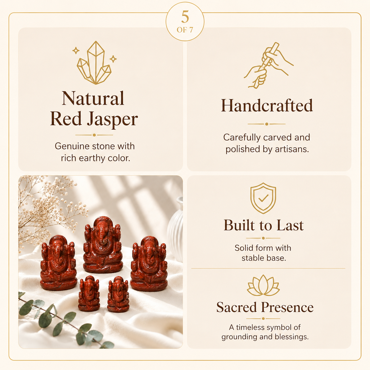 Red Jasper Ganesh ji
