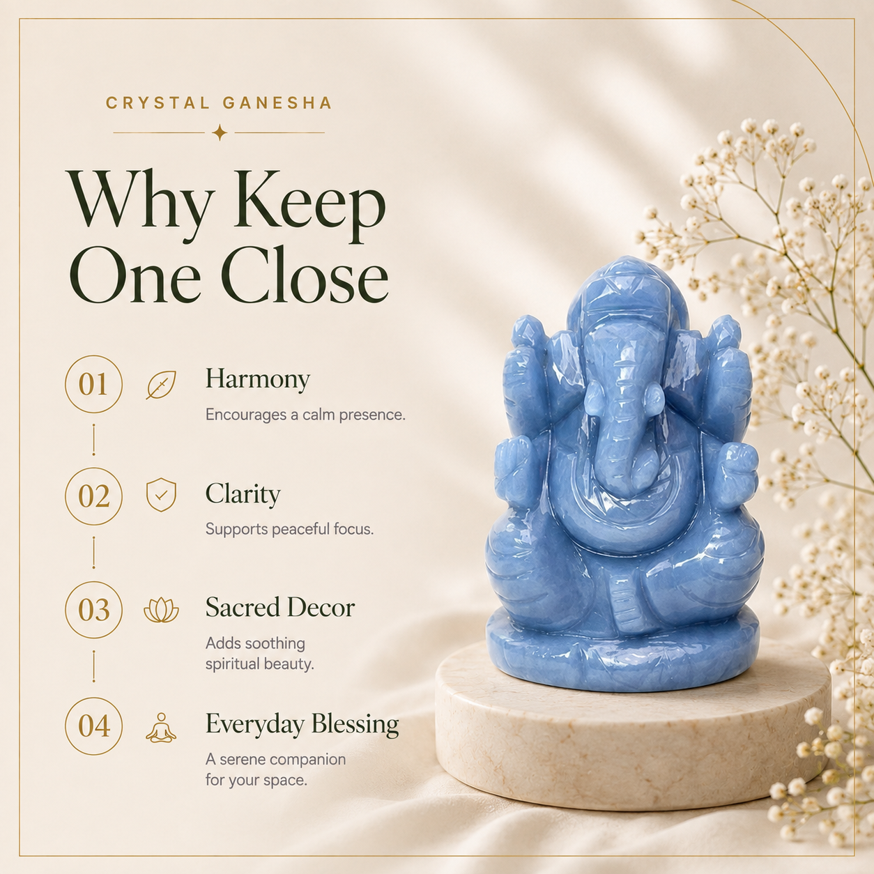 Angelite Ganesh Ji