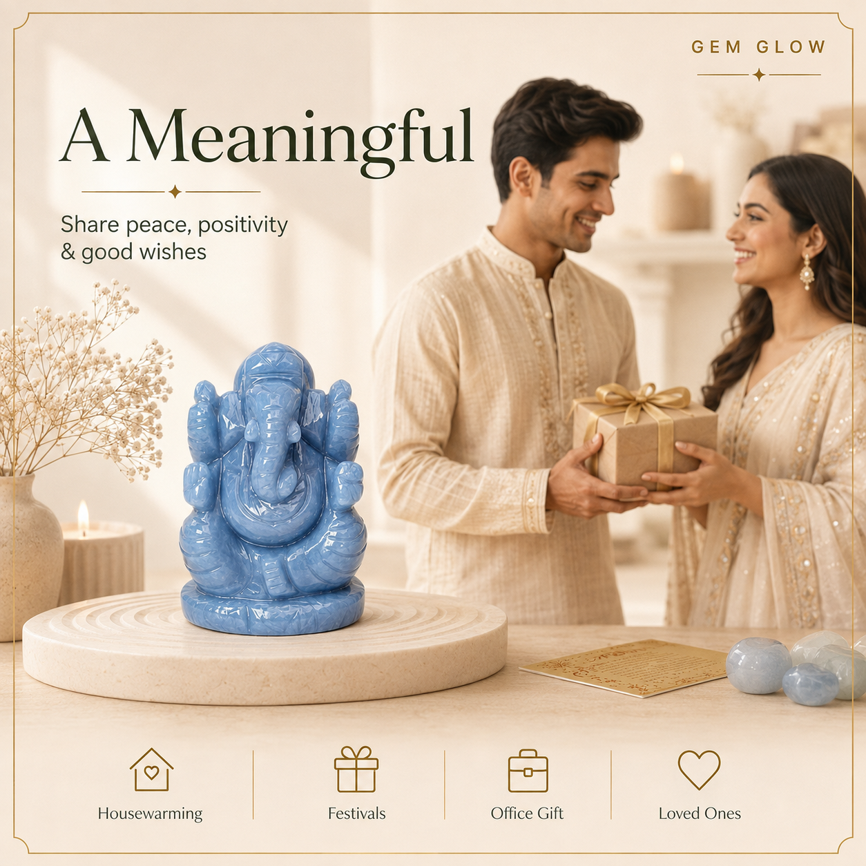 Angelite Ganesh Ji