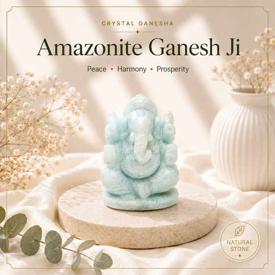 Amazonite Crystal Ganesh Ji