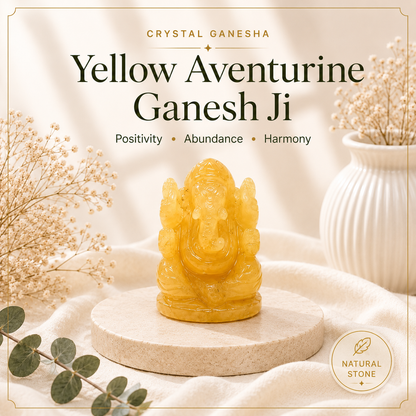 Yellow Aventurine Ganesh Ji