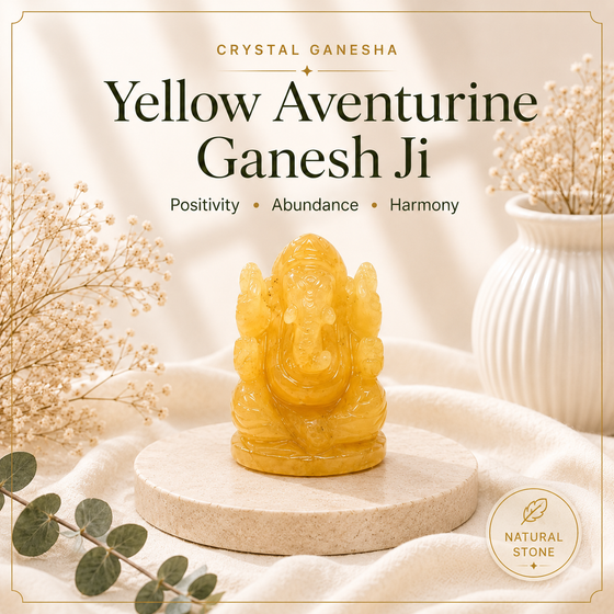 Yellow Aventurine Ganesh Ji