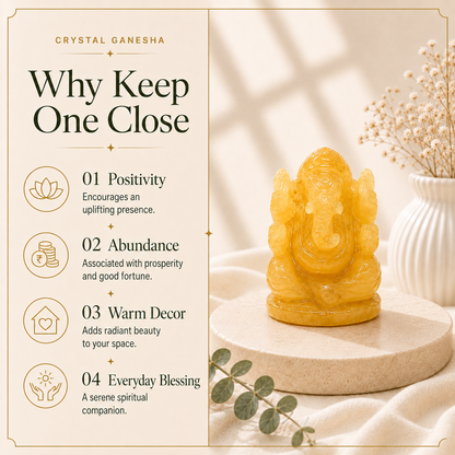 Yellow Aventurine Ganesh Ji