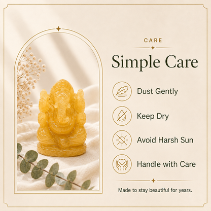 Yellow Aventurine Ganesh Ji