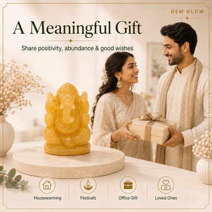 Yellow Aventurine Ganesh Ji