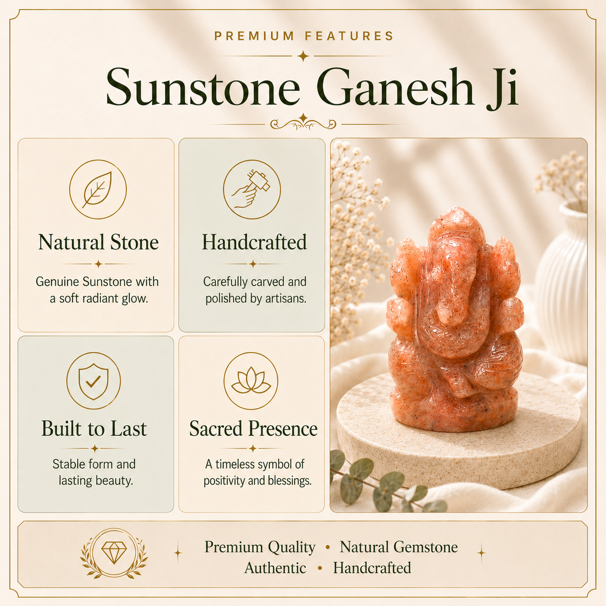 Sunstone Ganesh Ji