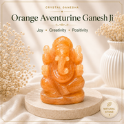 Orange Aventurine Ganesh Ji