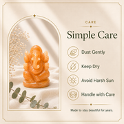 Orange Aventurine Ganesh Ji