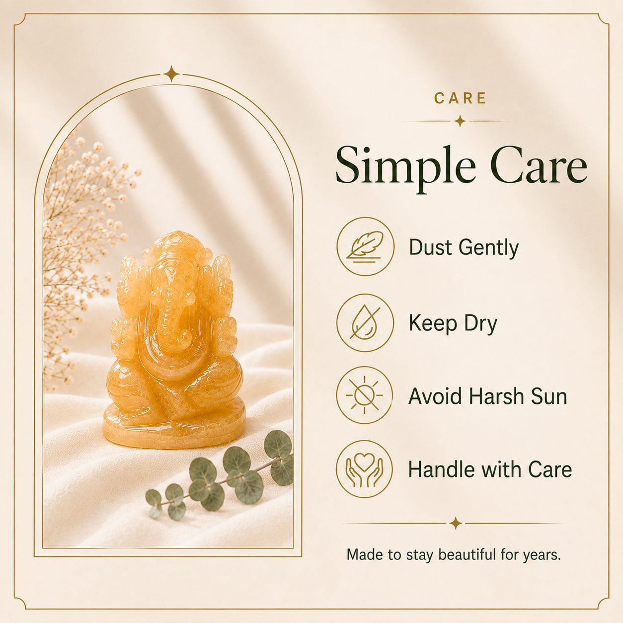 Citrine Ganesh Ji