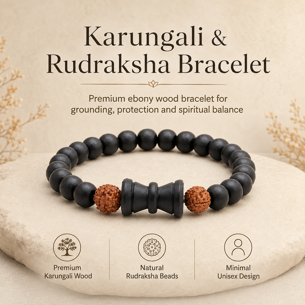 Karungali Rudraksh Bracelet