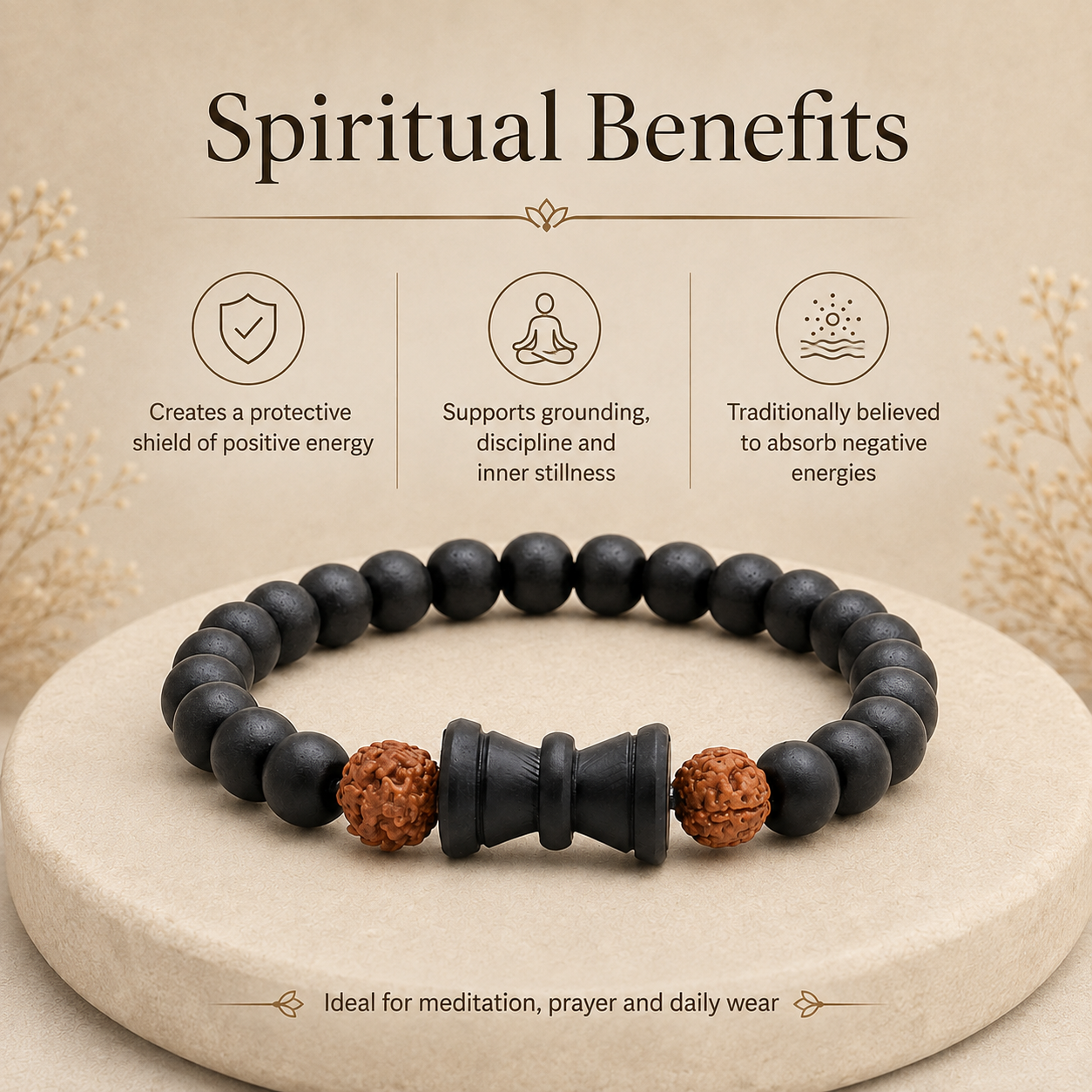 Karungali Rudraksh Bracelet